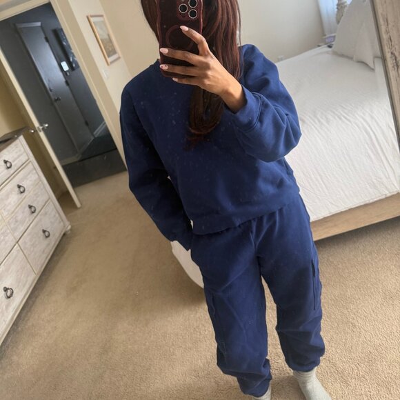 Aritzia Sweaters - Aritzia Byron Blue Sweatfleece Set